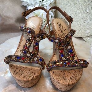 Naughty Monkey Multi Sparkle Sandals